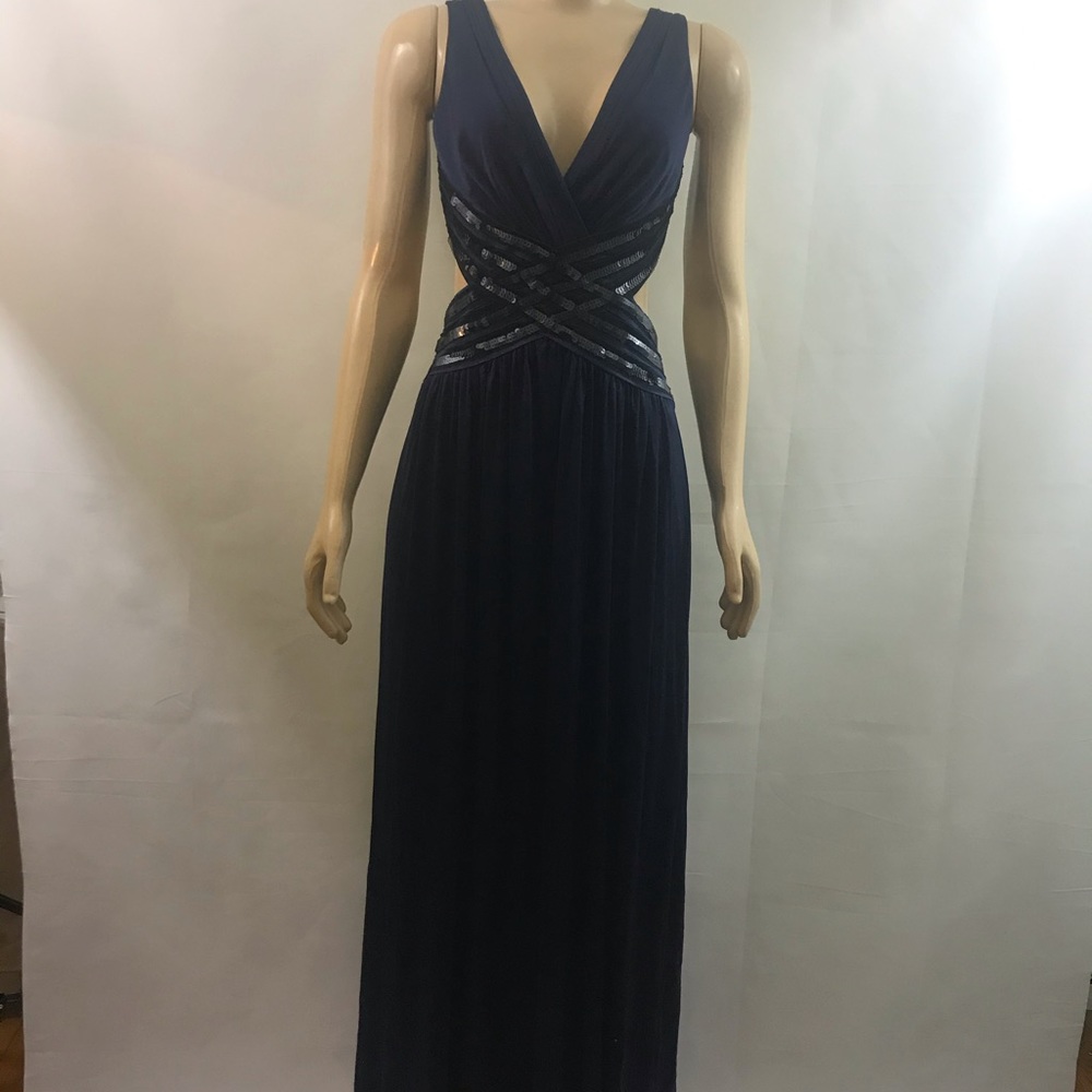 BCBG MAXAZRIA 👠🍷stunning Sexy satin Maxi dress - Picture 6 of 16